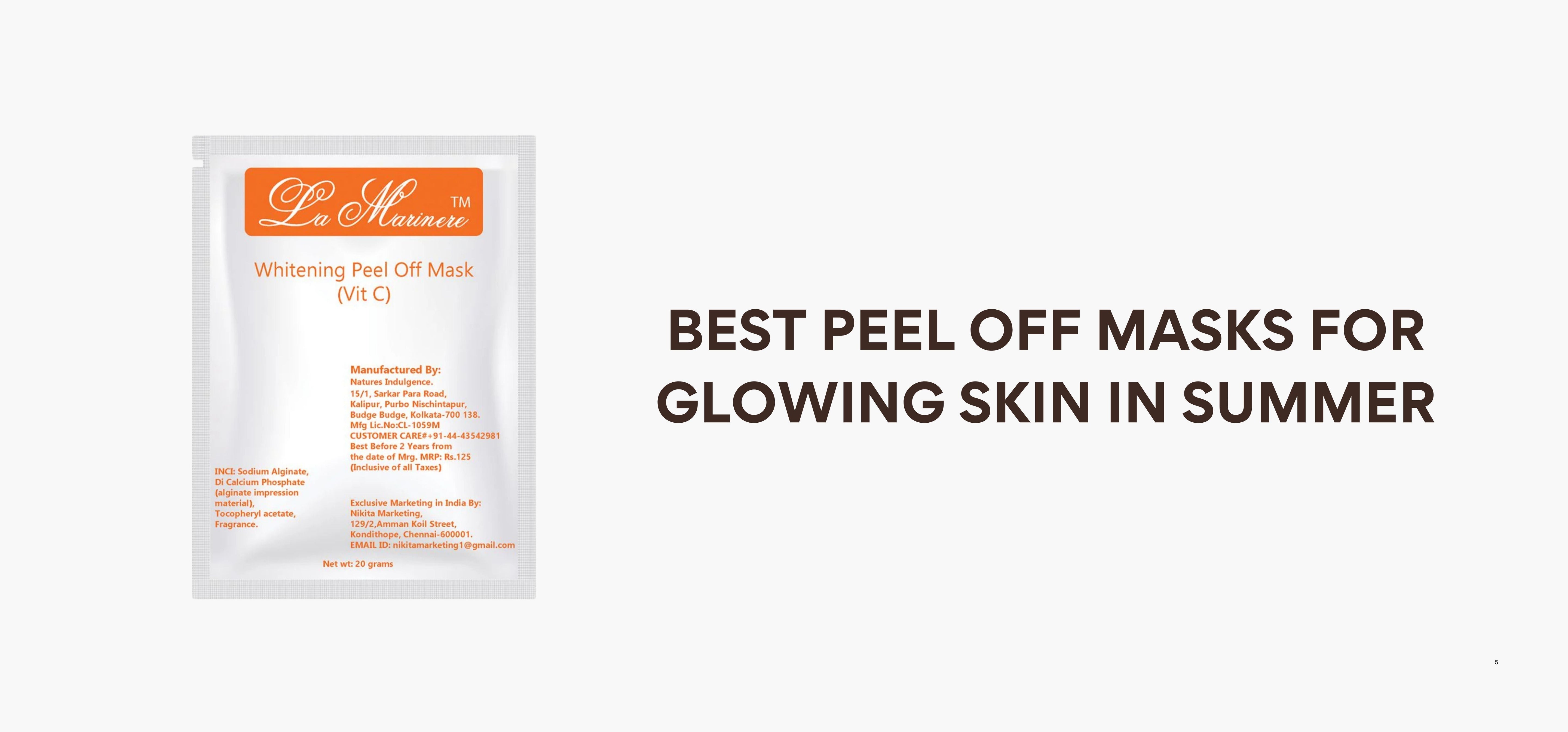 Best Peel Off Masks for Glowing Skin in Summer
