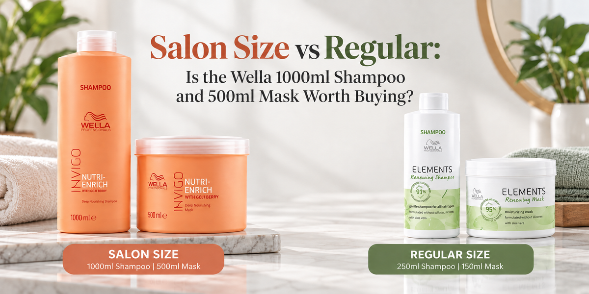 Salon Size vs Regular: Is the Wella 1000ml Shampoo and 500ml Mask Worth Buying?