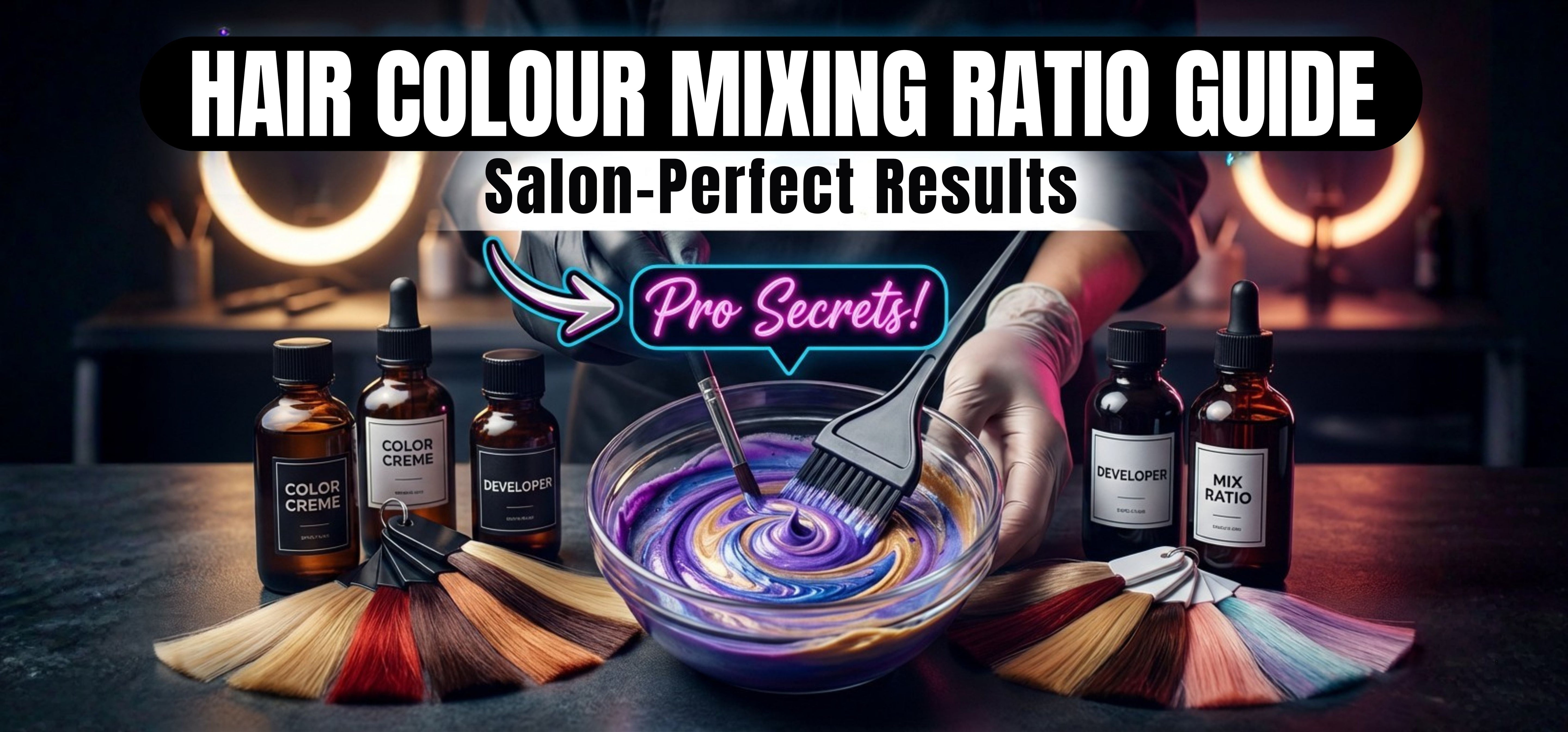 Hair Colour Mixing Ratio Guide for Salon-Perfect Results