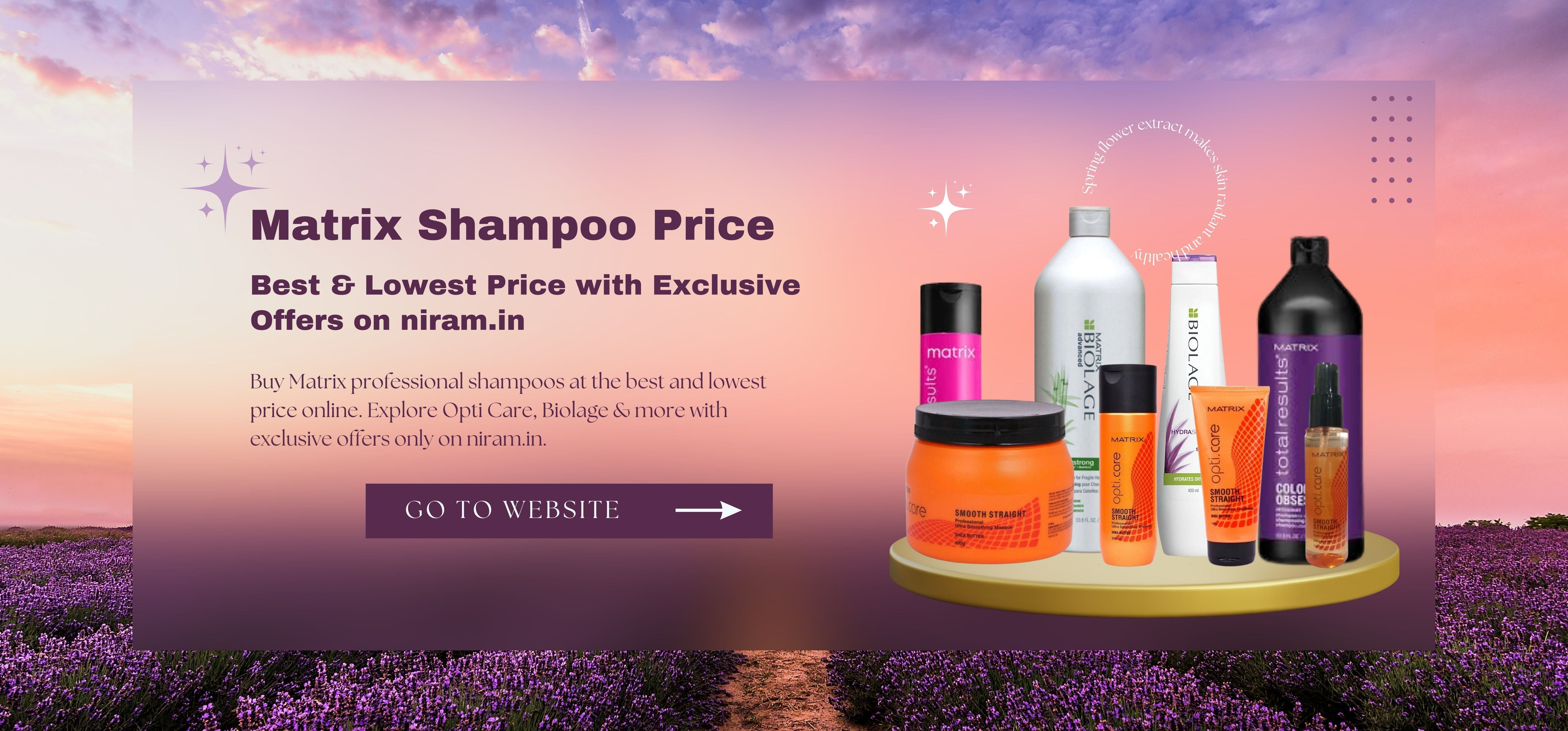 Matrix Shampoo Price – Best & Lowest Price with Exclusive Offers on niram.in