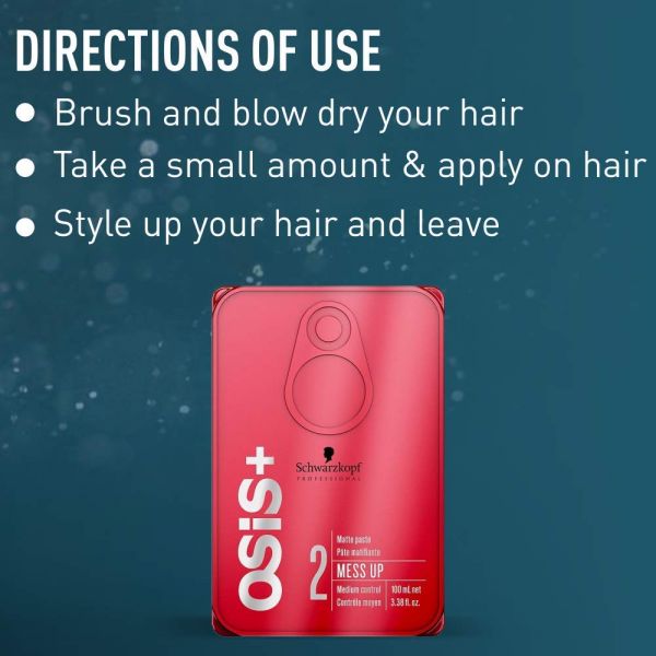 Schwarzkopf Professional Osis+ 2 Matte Paste Mess Up (100ml)
