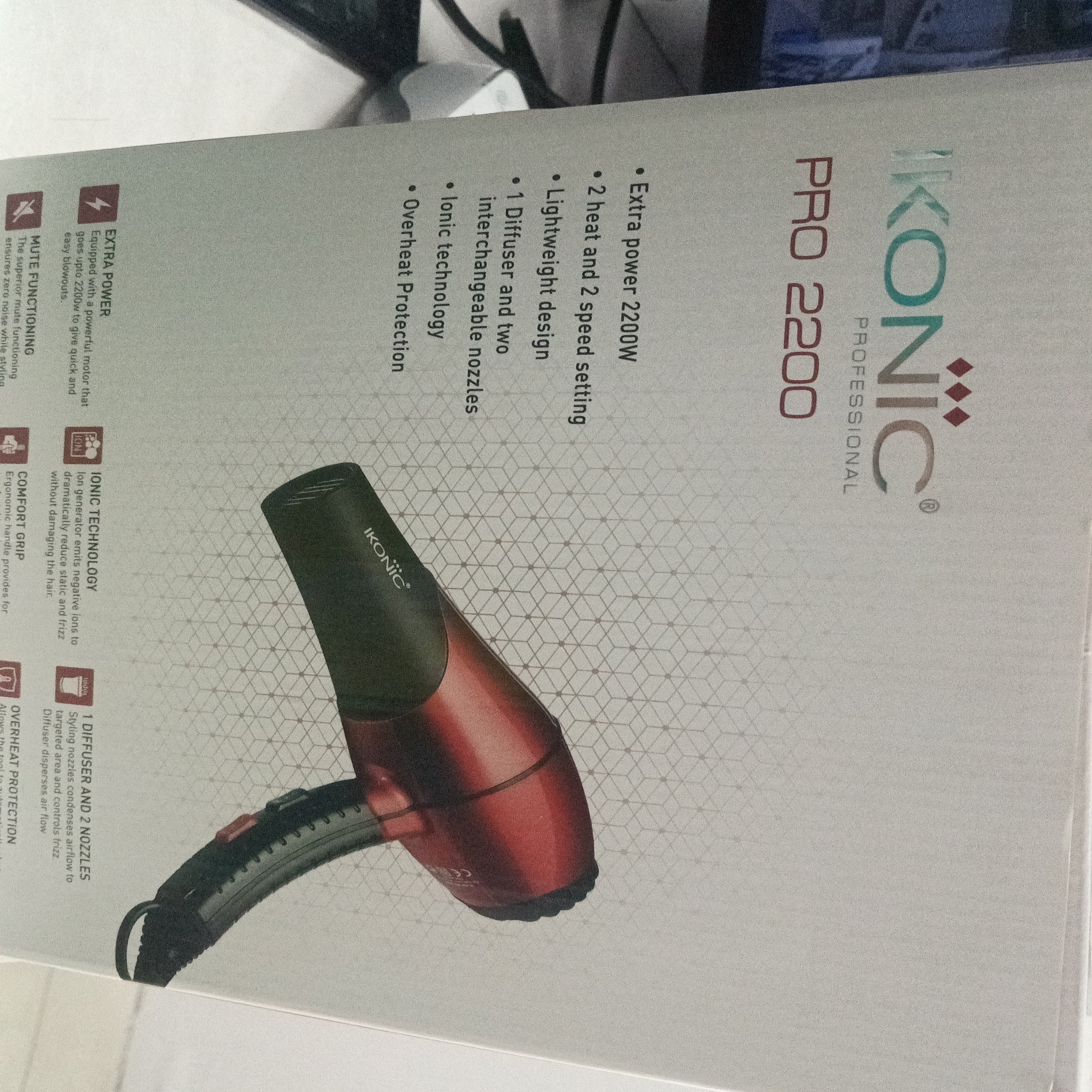 Ikonic Professional Hair Dryer Pro 2200 Ikonic Professional