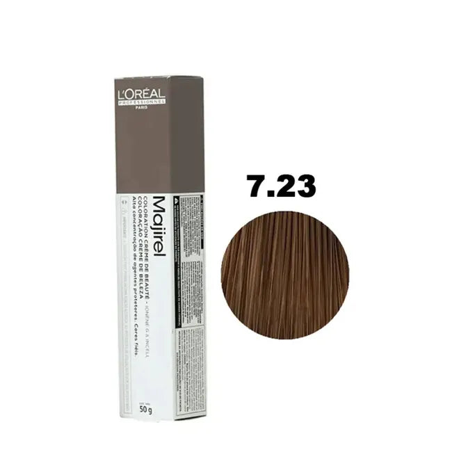 L'Oréal Professionnel Majirel Hair Color – 7.23 Golden Iridescent Blonde Loreal Professional