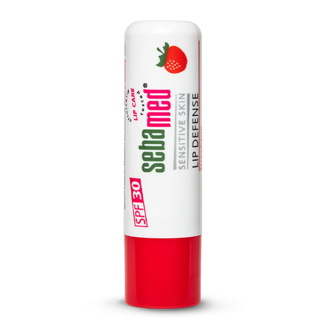 Sebamed Lip Defense Strawberry 4.8g | SPF 30 Lip Balm for Dry Lips
