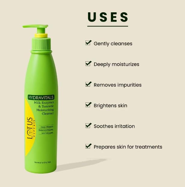 Lotus Professional Hydravitals Milk Turmeric Cleanser Lotus Professional