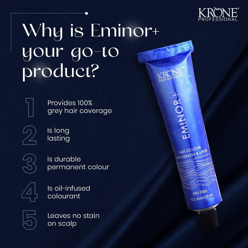 Krone Professional Eminor+ Hair Color No. 3 | Permanent Hair Dye krone professional