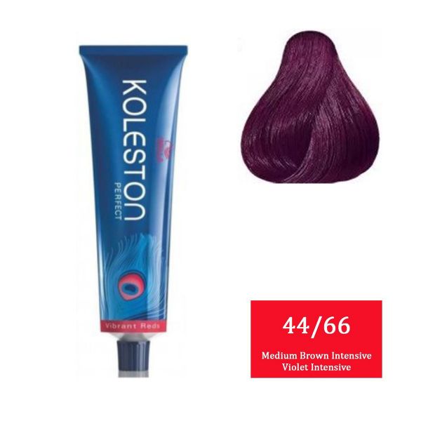 Wella Professionals Koleston Perfect Vibrant Reds - 44/66 Medium Brown Intensive Violet Intensive - Niram Global Private Limited