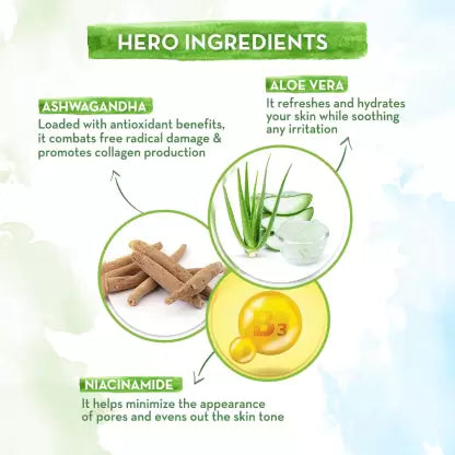 Mama earth Aloe Vera Day Cream with Aloe Vera & Ashwagandha for a Youthful Glow - 50 g
