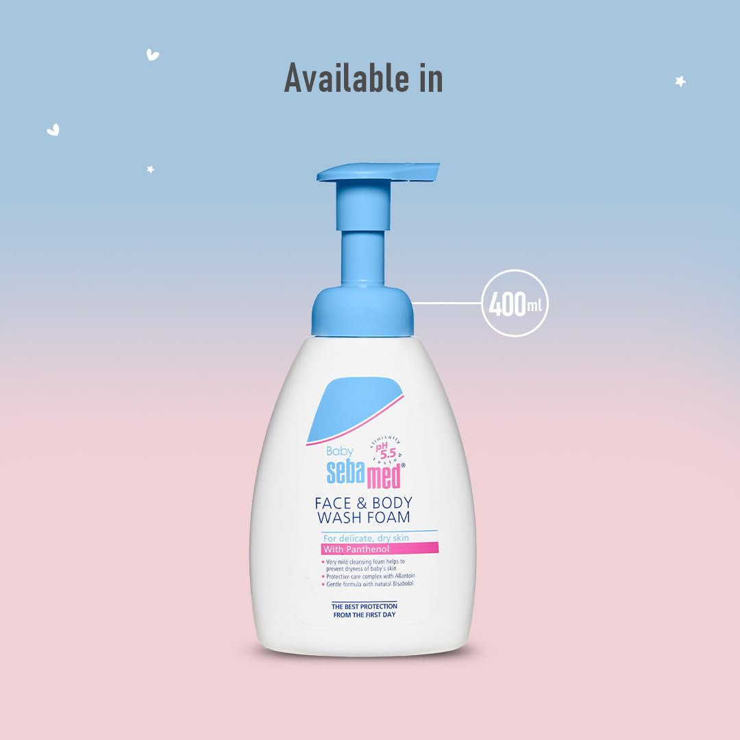 Sebamed Baby Face & Body Wash Foam pH 5.5 400 ml Sebamed