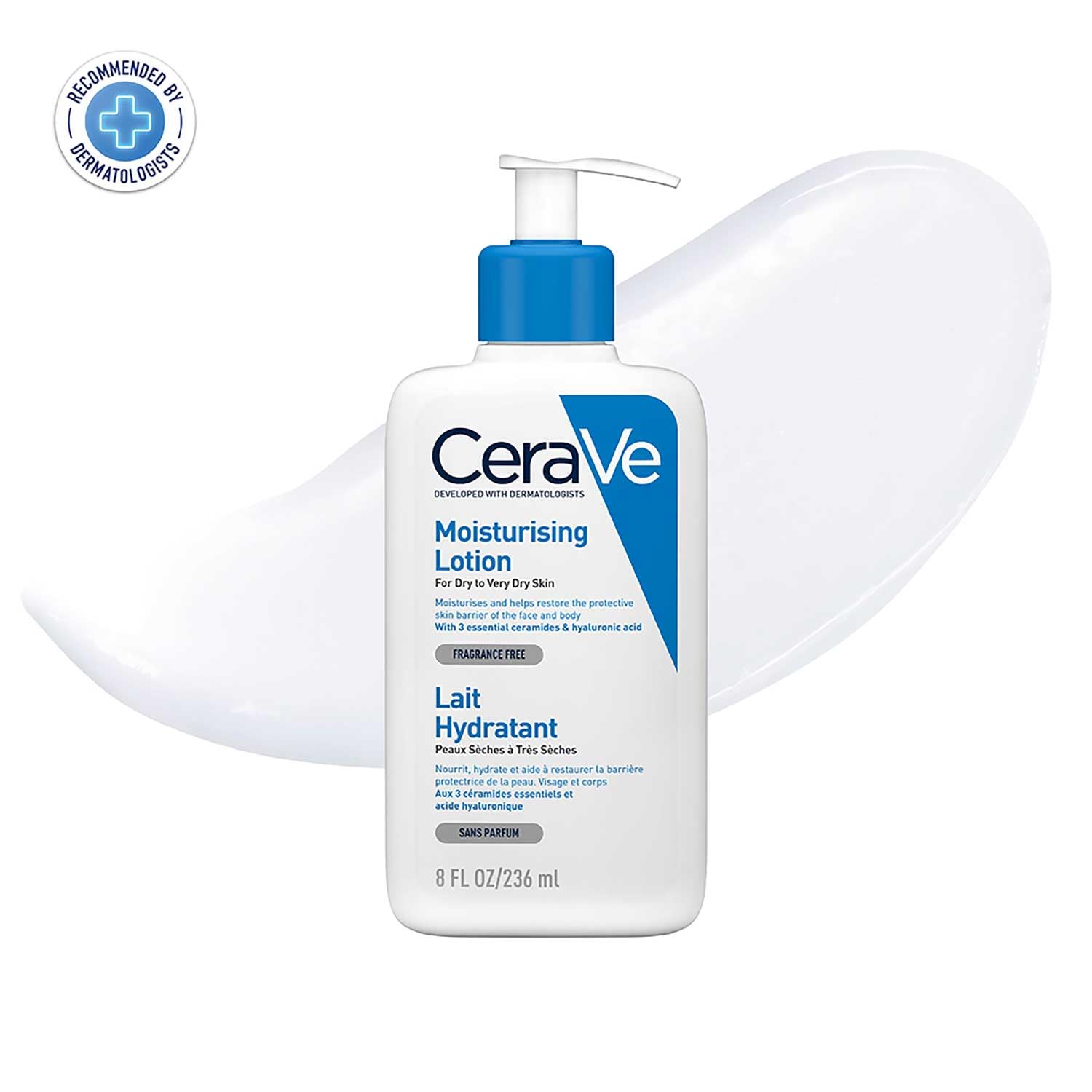 CeraVe Moisturizing Lotion For Dry To Very Dry Skin With Ceramides & Hyaluronic Acid – 236ml CeraVe