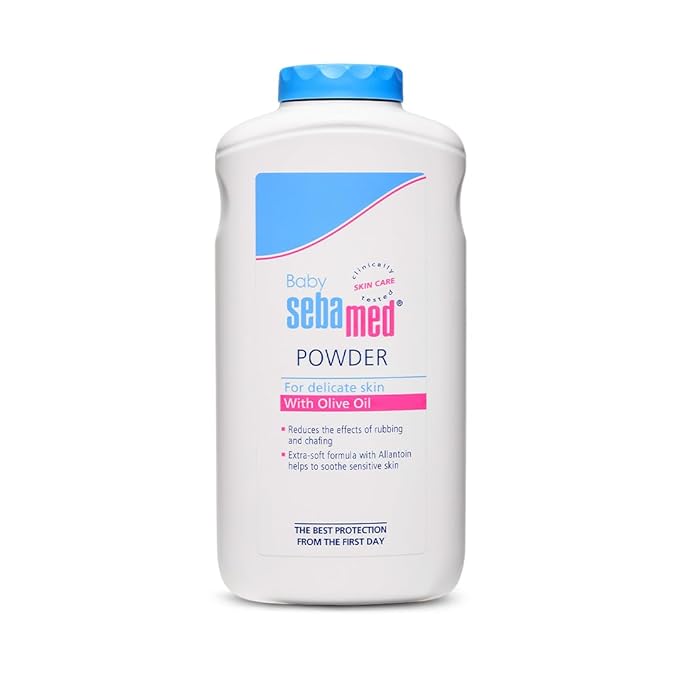 Sebamed Baby Powder | Gentle Protection with Olive Oil & Allantoin | Absorbs Sweat & Keeps Newborn Skin Fresh | 100g