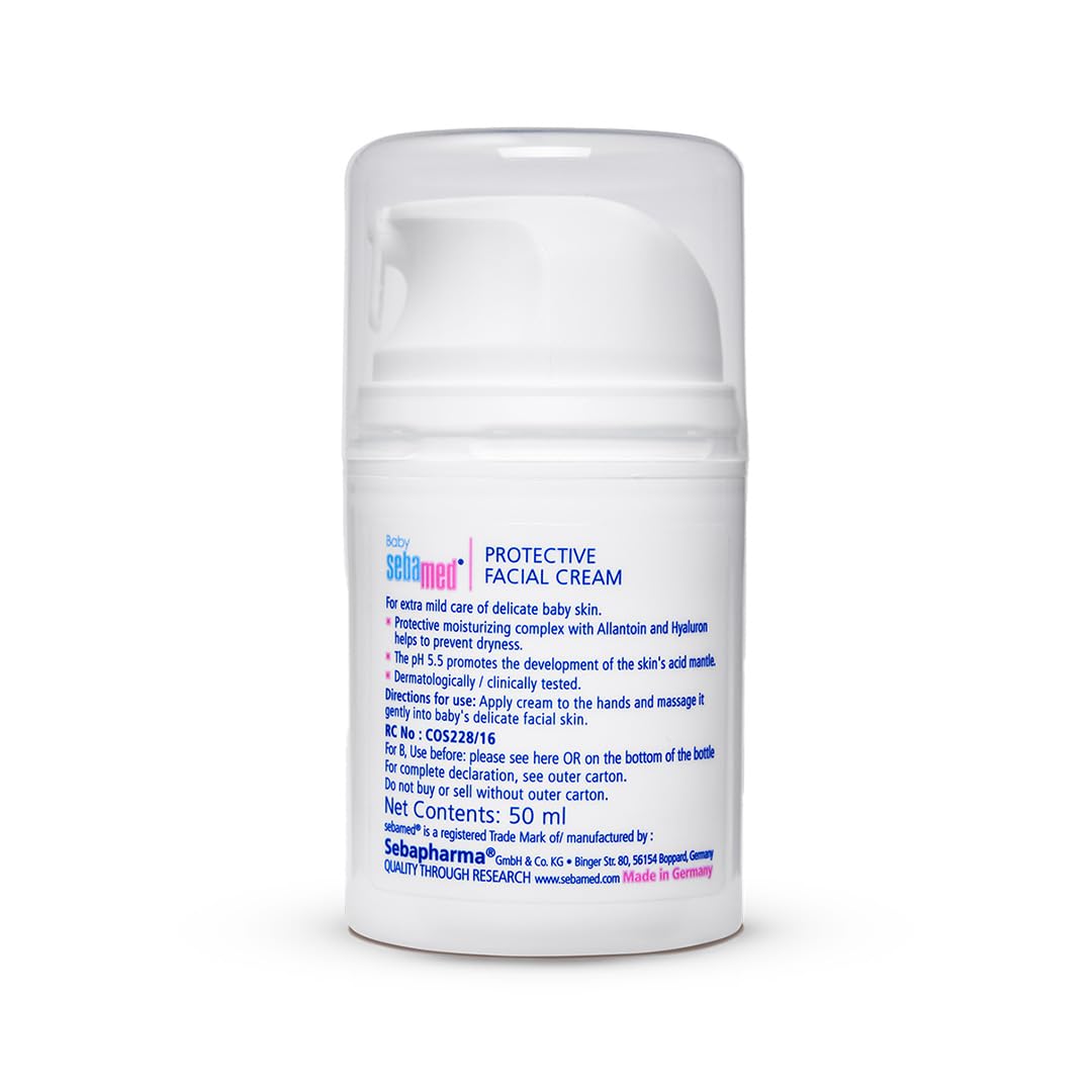 Sebamed Baby Protective Facial Cream 50ml | pH 5.5 | Salivary Rash Sebamed