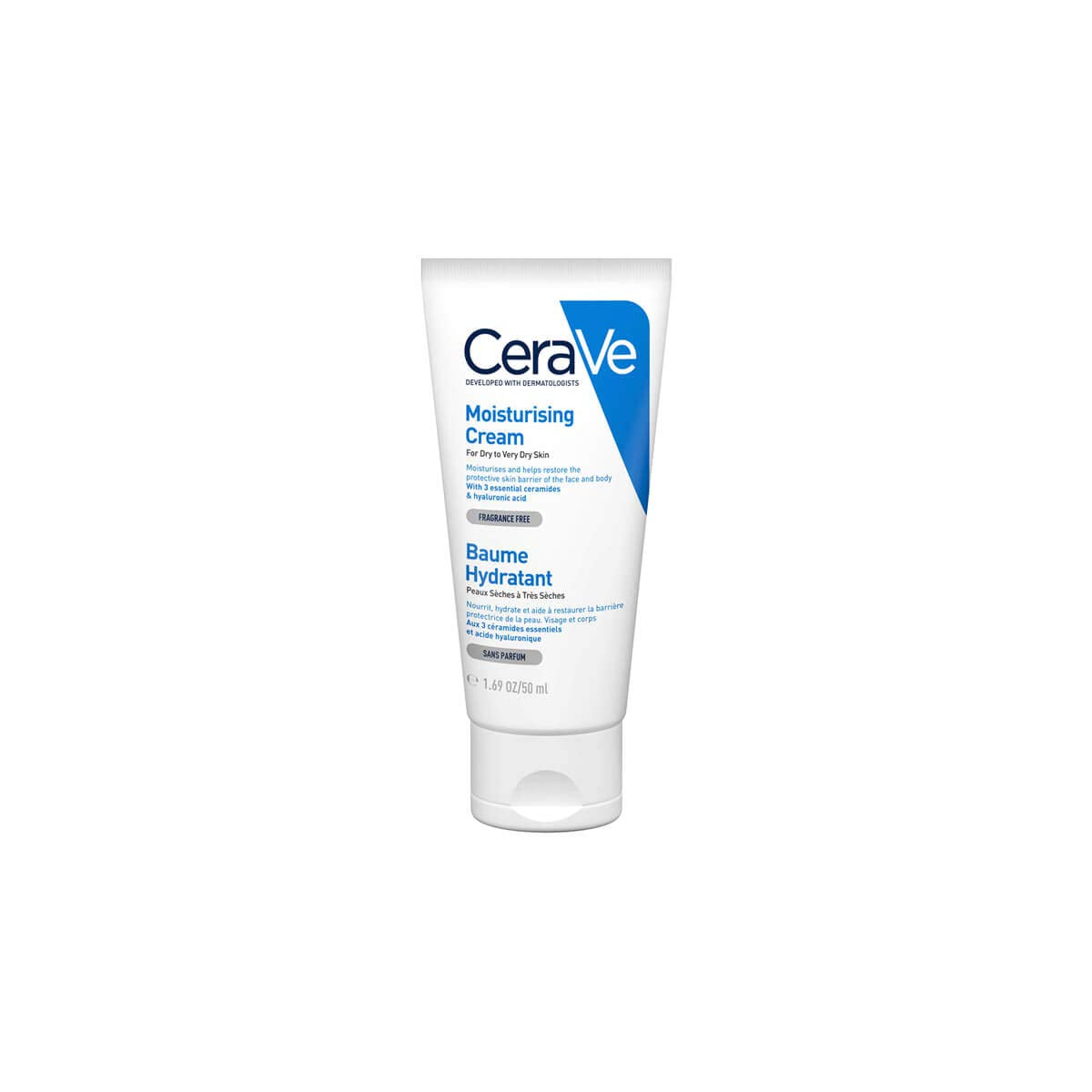 CeraVe Moisturizing Cream for Dry Skin with Ceramides, Niacinamide & Hyaluronic Acid – Barrier Repair (50ml) CeraVe