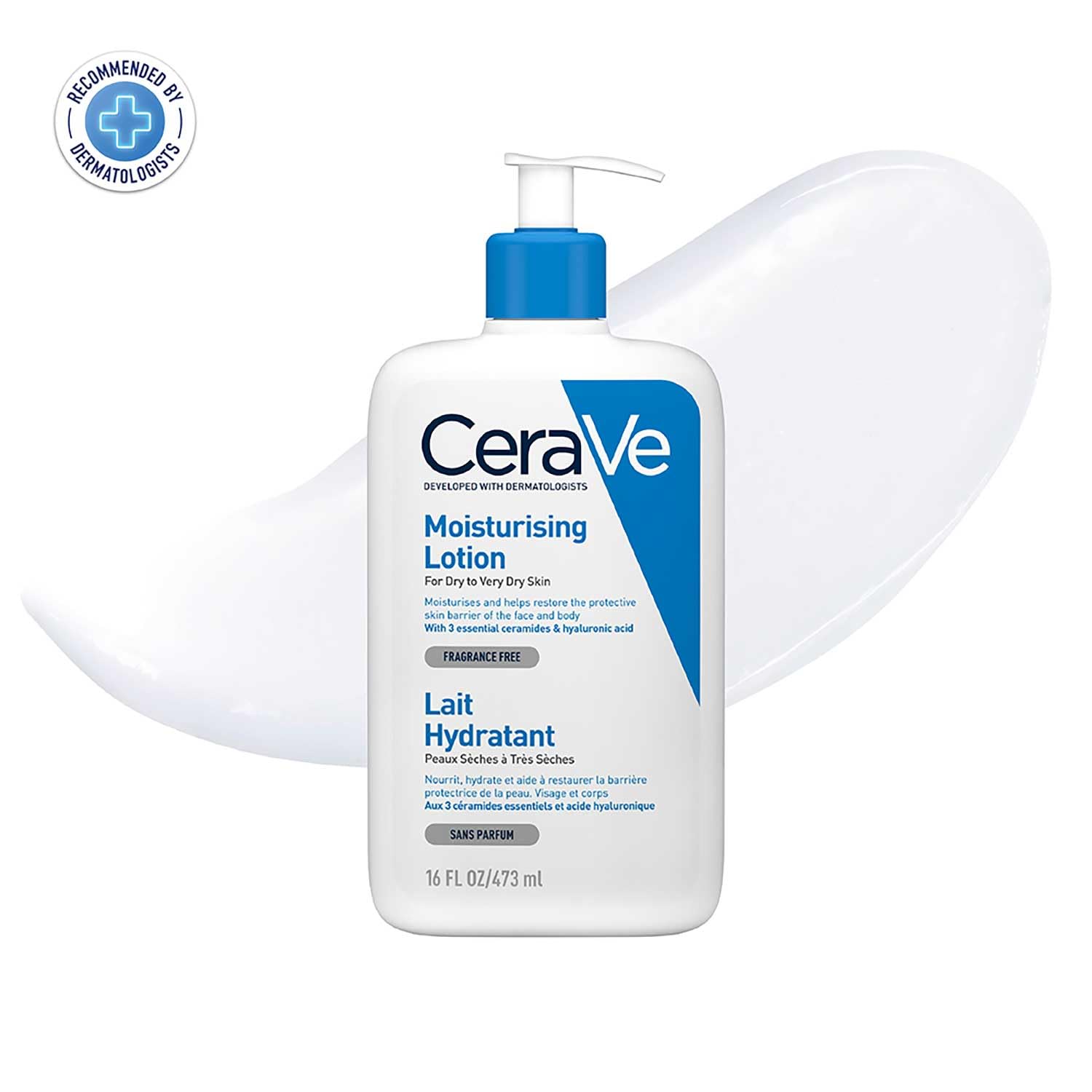 CeraVe Moisturizing Lotion For Dry To Very Dry Skin With Ceramides & Hyaluronic Acid – 473ml CeraVe