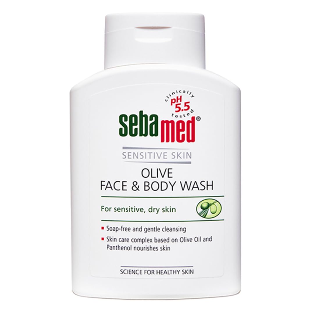 Sebamed Olive Face & Body Wash 200 ml | pH 5.5 for Dry Skin Sebamed