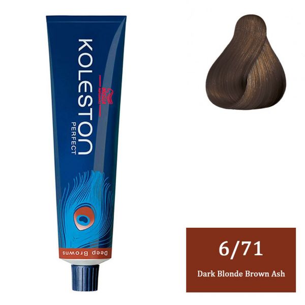 Wella Professionals Koleston Perfect Deep Browns - 6/71 Dark Blonde Brown Ash - Niram Global Private Limited