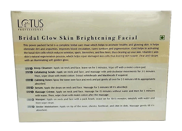 Lotus Professional Bridal Glow Skin Brightening Kit Lotus Professional