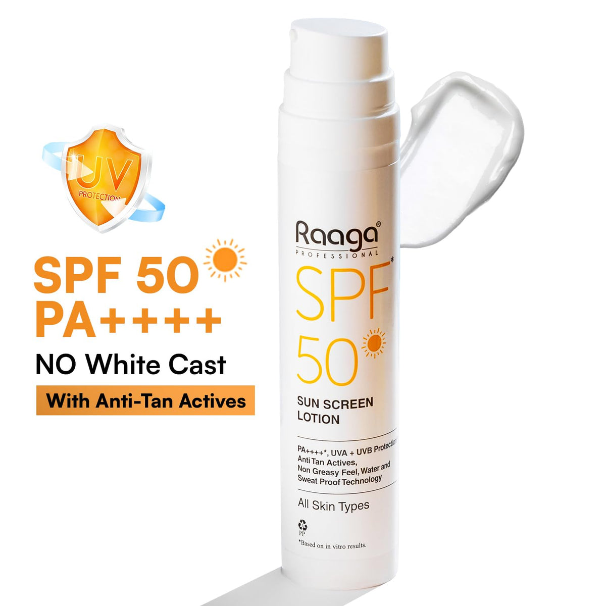 Raaga Sunscreen Lotion SPF 50 | UV Protection Sunblock Raaga Professional
