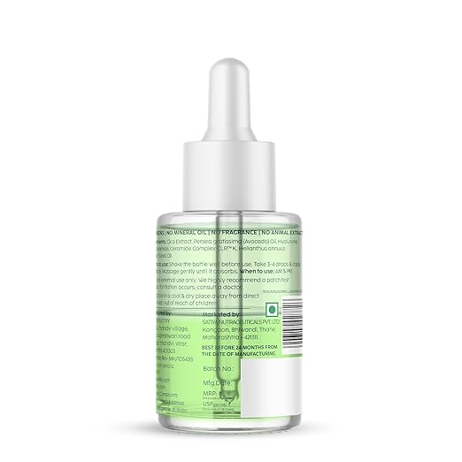 PLIX – Avocado Ceramide Moisture Rush Biphasic Serum | Deep Nourishment & Skin Barrier Strengthening | For Dry, Normal & Sensitive Skin | 30ml PLIX