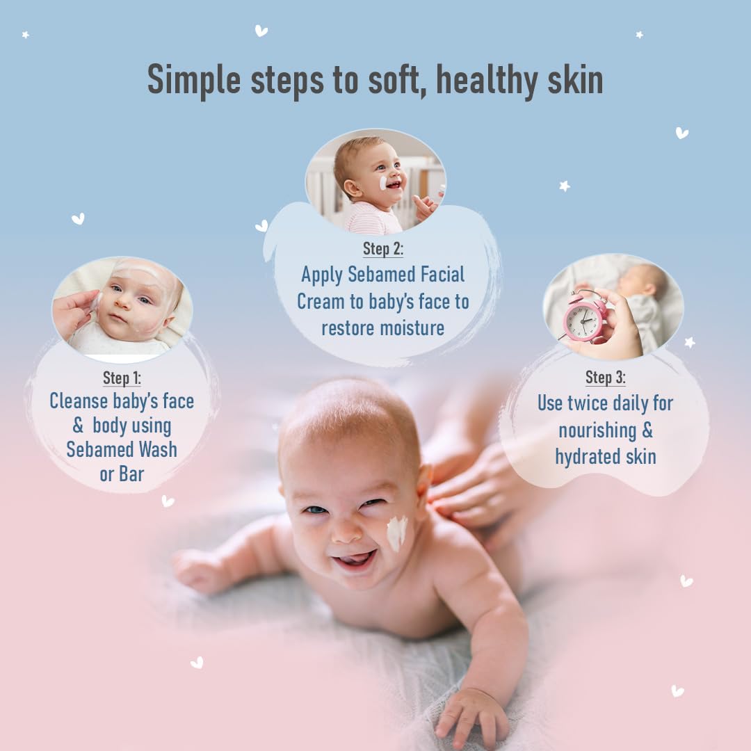 Sebamed Baby Protective Facial Cream 50ml | pH 5.5 | Salivary Rash Sebamed