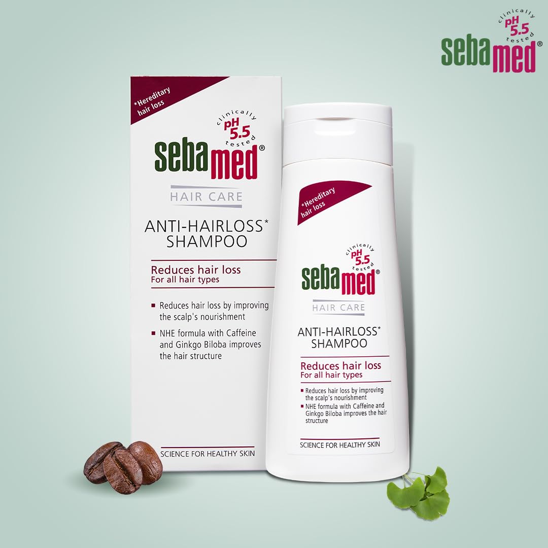 Sebamed Anti Hairloss Shampoo 200 ml | pH 5.5 for Stronger Hair Sebamed