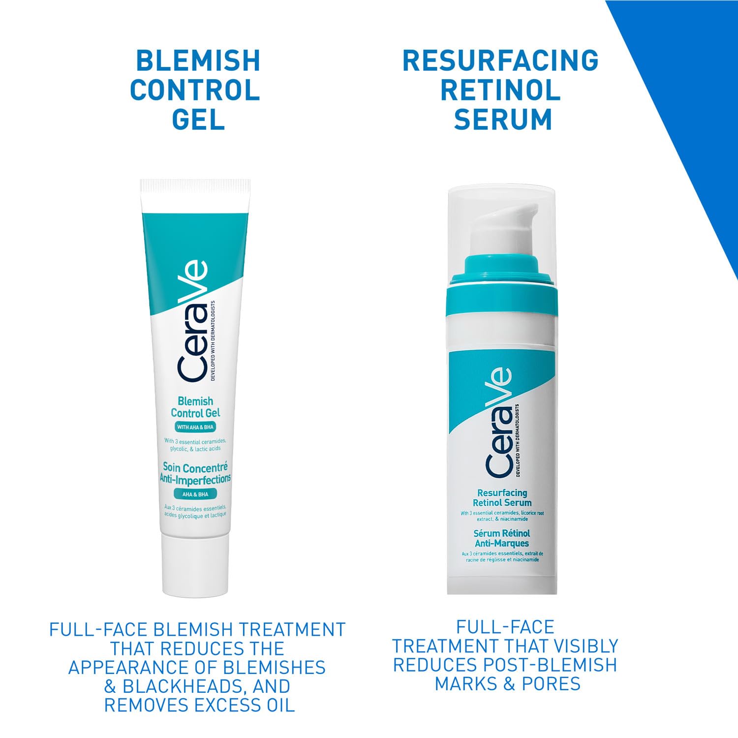 CeraVe Blemish Control Gel with 2% Salicylic Acid, AHA & Niacinamide for Acne Spot Treatment (40ml) CeraVe