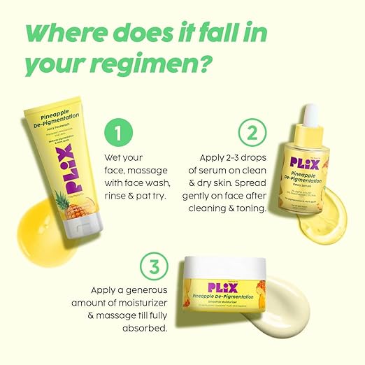 PLIX – The Plant Fix 5% Pineapple Foaming Facewash | Brightening Cleanser for Even-Toned, Radiant Skin | Reduces Pigmentation | Sulphate, Paraben & Silicone Free | 100ml PLIX