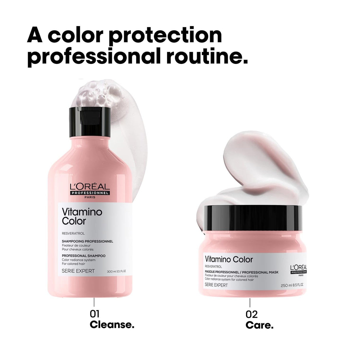 L’Oréal Professionnel Vitamino Color Hair Mask 250 g | With Resveratrol | Protects & Prolongs Color Vibrancy | For Color-Treated Hair | Serie Expert Loreal Professional