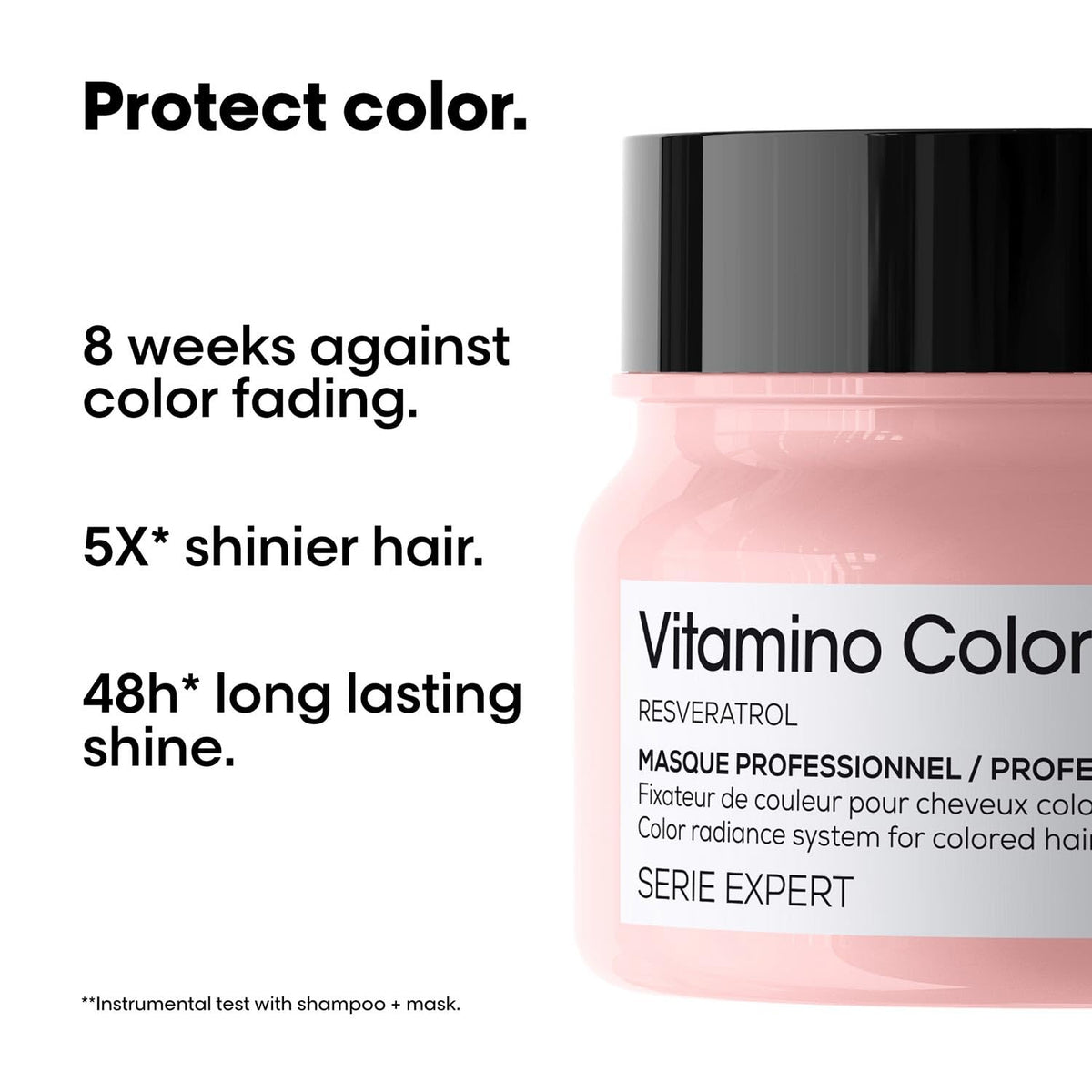 L’Oréal Professionnel Vitamino Color Hair Mask 250 g | With Resveratrol | Protects & Prolongs Color Vibrancy | For Color-Treated Hair | Serie Expert Loreal Professional