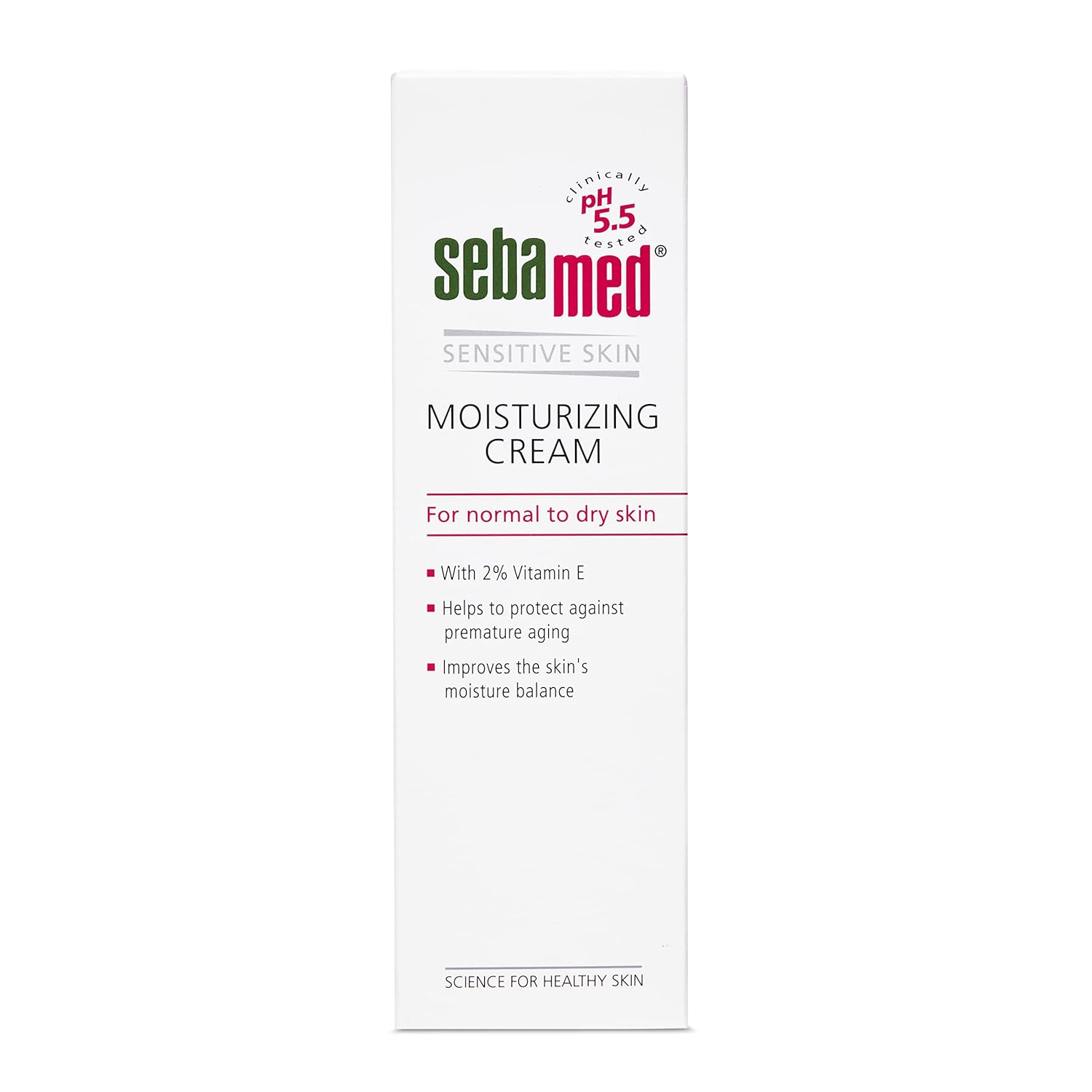 Sebamed Moisturizing Cream 50 ml | Unisex Face Moisturizer for Men & Women | pH 5.5 | Vitamin E & Botanical Oils | Hydrates, Protects & Prevents Premature Ageing | Paraben-Free Sebamed