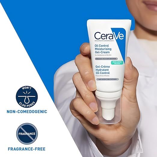 CeraVe Oil Control Gel-Cream lightweight moisturizer for Oily & Combination Skin with Shine Control (52ml) CeraVe