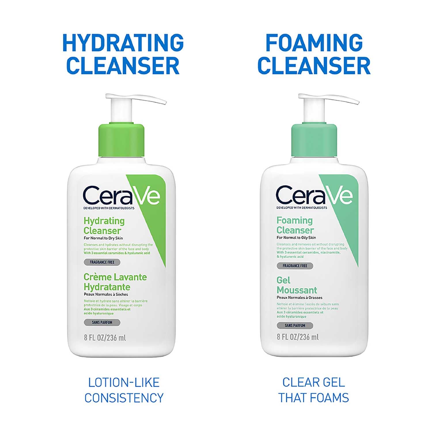 CeraVe Hydrating Cleanser Non-Foaming Face Wash for Dry Skin with Ceramides & Hyaluronic Acid – 236ml CeraVe