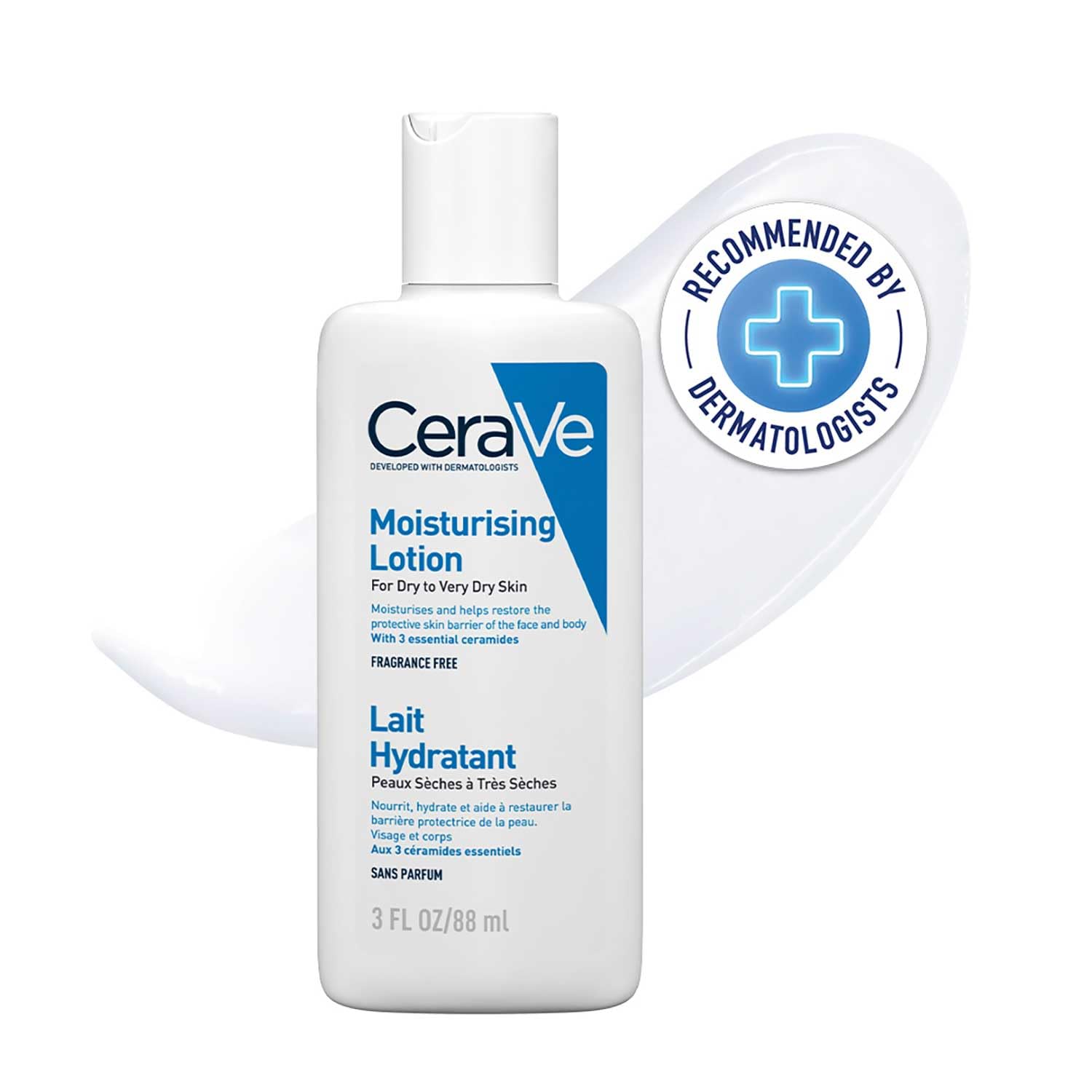 CeraVe Moisturizing Lotion For Dry To Very Dry Skin With Ceramides & Hyaluronic Acid – 88ml CeraVe
