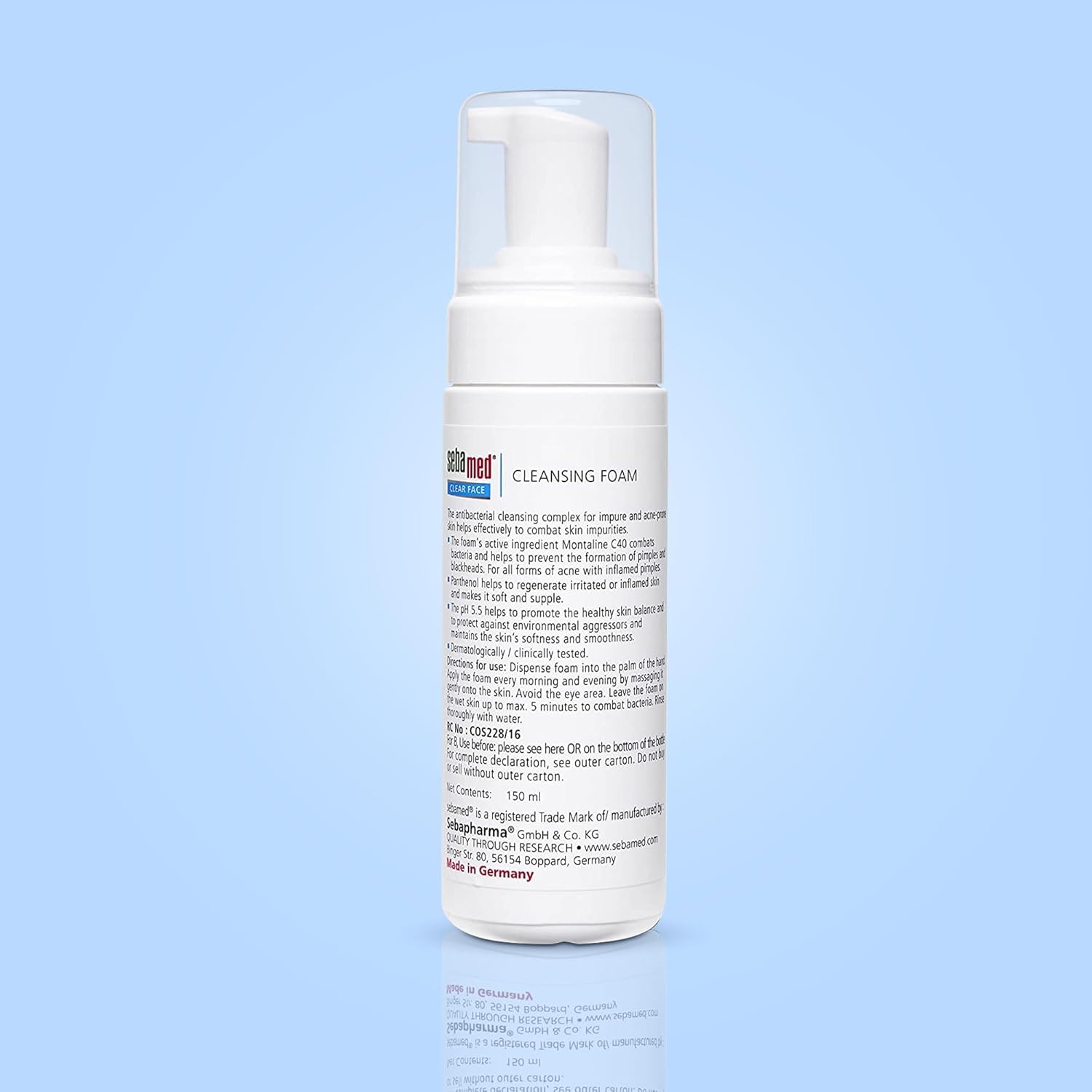 Sebamed Clear Face Cleansing Foam 150 ml | pH 5.5 for Acne Skin Sebamed