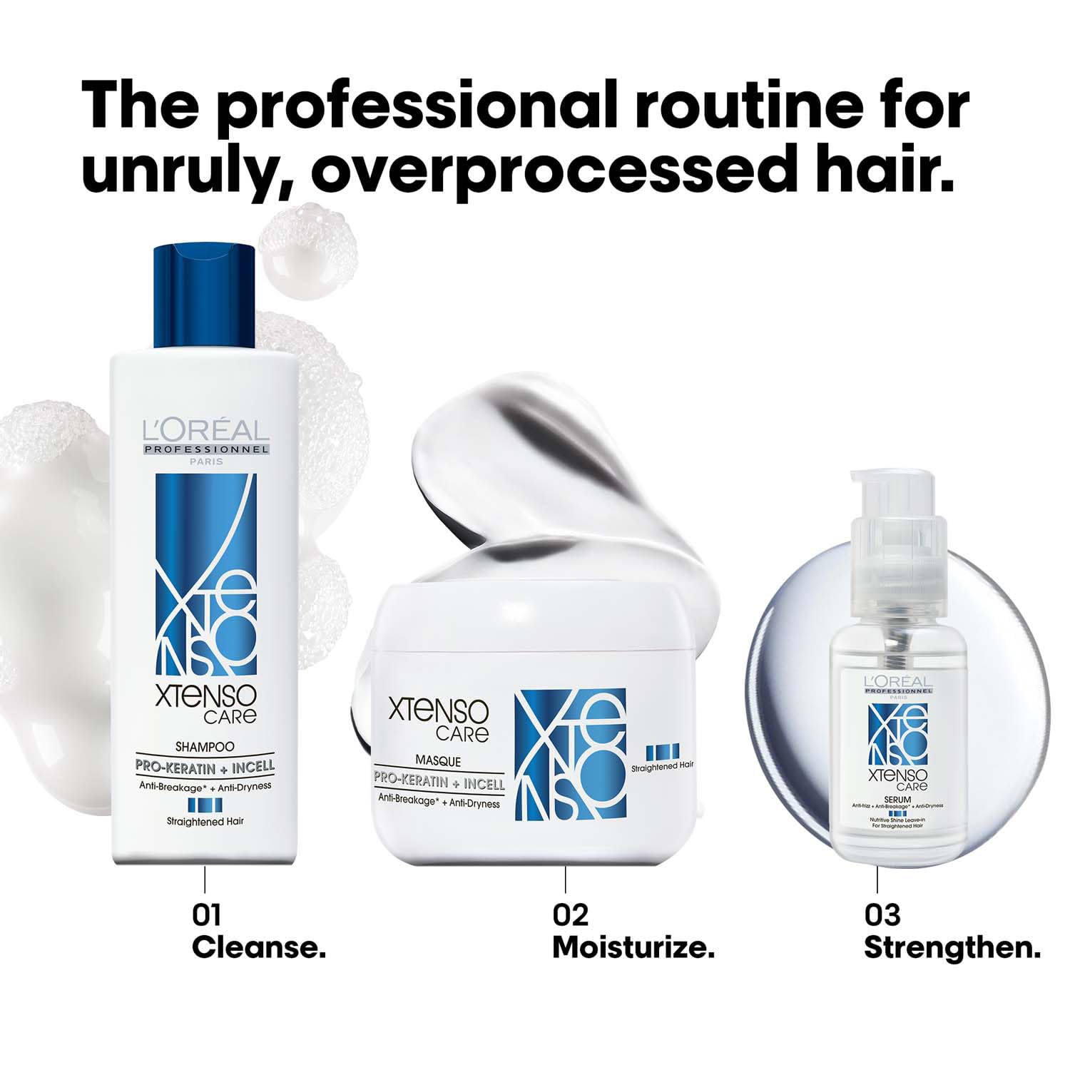 L'Oréal Professionnel Xtenso Care Masque 196 g | Pro-Keratin + Incell | For Frizz-Free, Smooth & Manageable Hair | For Men & Women | Unruly Hair Loreal Professional