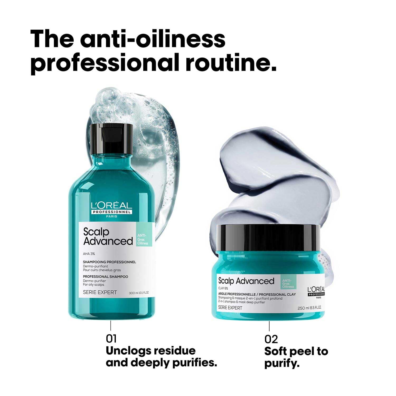 L’Oréal Professionnel Scalp Advanced Anti-Oiliness Dermo-Purifier Shampoo 300ml Loreal Professional