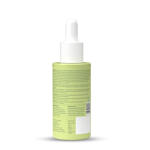 PLIX – The Plant Fix Neem Anti-Dandruff Advanced Serum | 3% Dandelix Pro™ & Ichthyol® Pale | Quick Absorbing, Non-Greasy & Lightweight Formula | 50ml PLIX