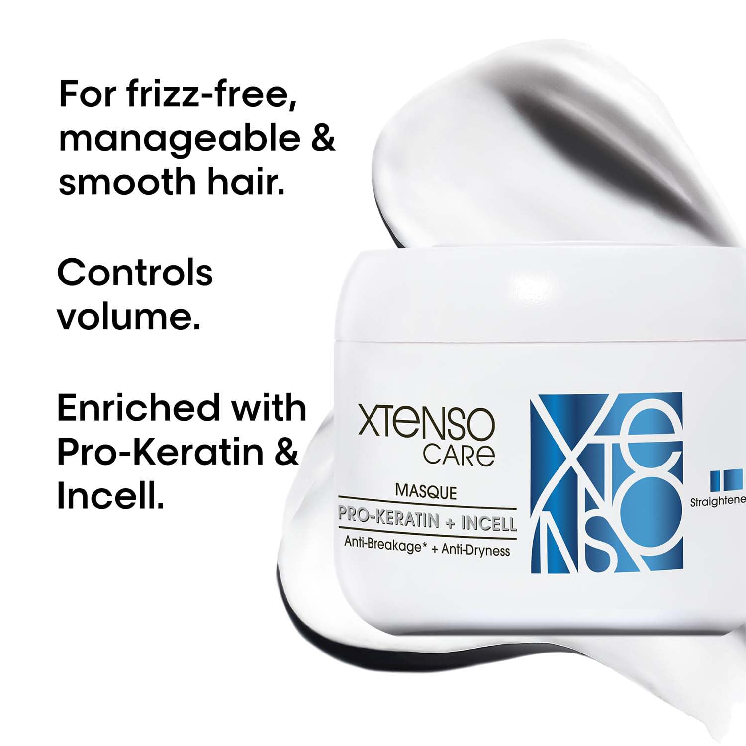 L'Oréal Professionnel Xtenso Care Masque 196 g | Pro-Keratin + Incell | For Frizz-Free, Smooth & Manageable Hair | For Men & Women | Unruly Hair Loreal Professional