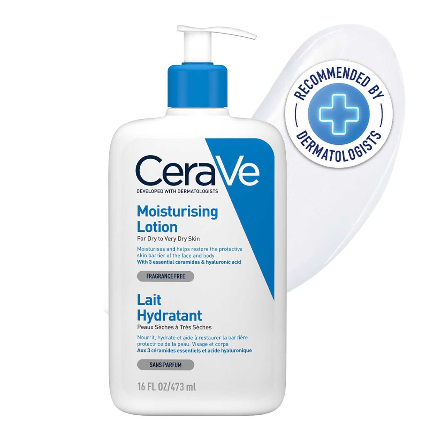 CeraVe Moisturizing Lotion For Dry To Very Dry Skin With Ceramides & Hyaluronic Acid – 473ml CeraVe