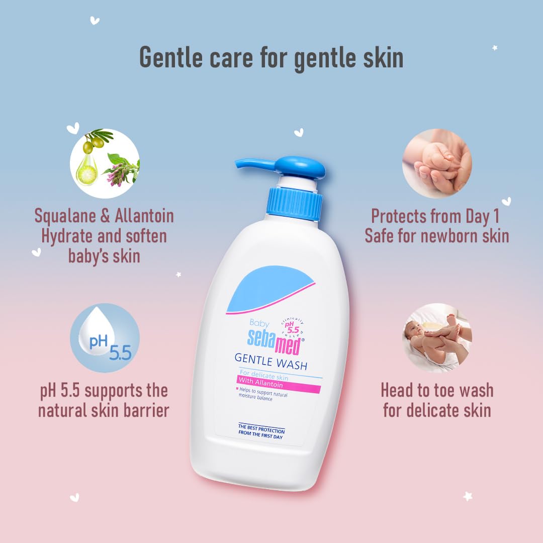 Sebamed Baby Gentle Wash pH 5.5 Soap Free 400 ml Sebamed