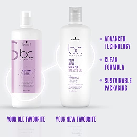 Schwarzkopf Professional BC Bonacure Keratin Smooth Perfect Micellar Shampoo (1000ml) Schwarzkopf