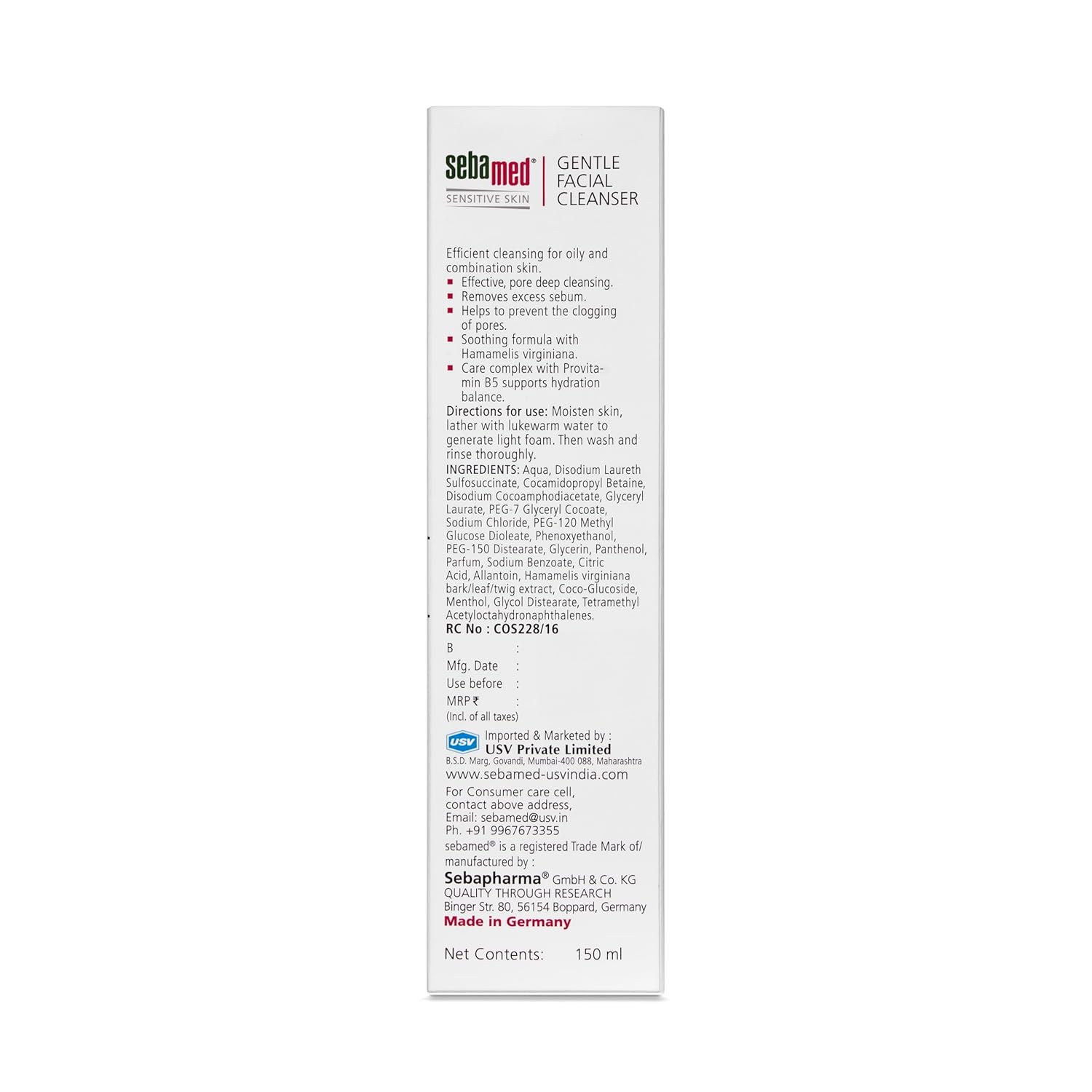 Sebamed Gentle Facial Cleanser 150 ml | pH 5.5 for Oily Skin Sebamed
