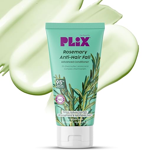 PLIX – The Plant Fix Rosemary Advanced Anti Hair Fall Conditioner | Reduces Hair Loss & Breakage | Strengthens Hair from Root to Tip | Sulphate & Paraben Free | Unisex | 175ml PLIX