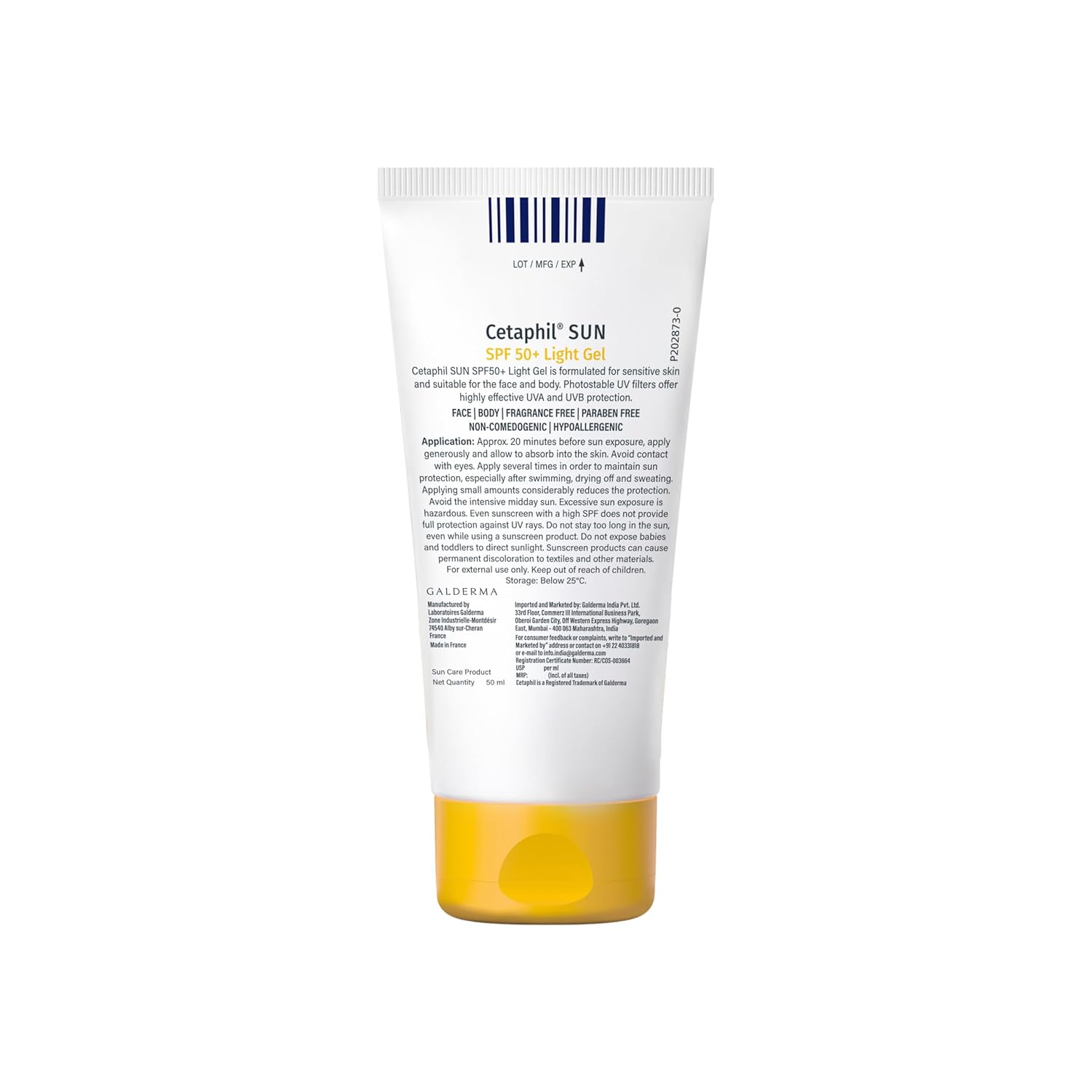 Cetaphil Sun SPF 50 Very High Protection Light Gel 50ml cetaphil