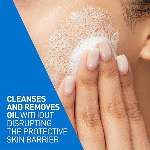 CeraVe Foaming Cleanser Face Wash For Oily Skin with Ceramides, Dermatologist Recommended – 473ml CeraVe