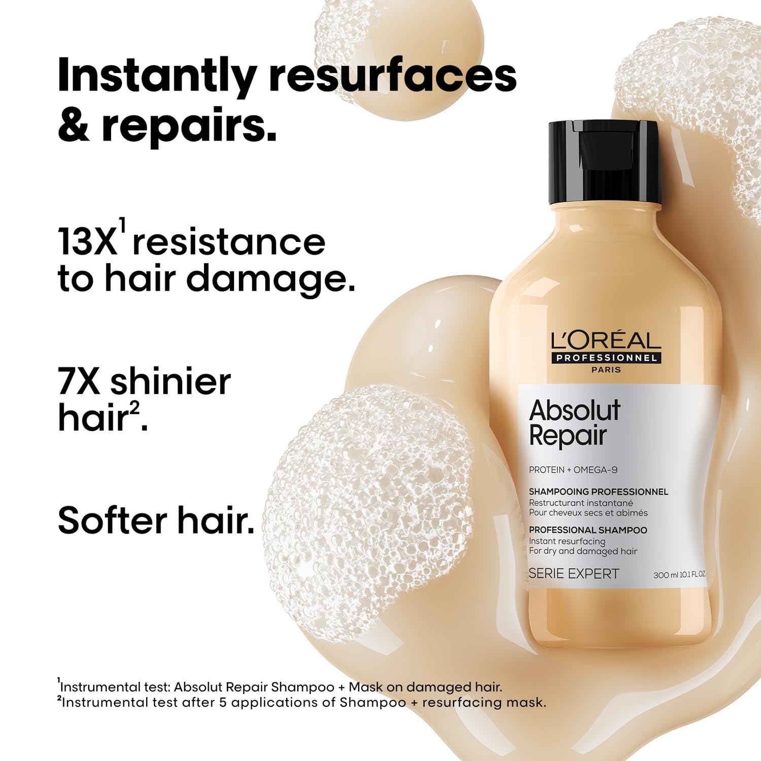 L'Oréal Professionnel Absolut Repair Shampoo for Dry & Damaged Hair - 300ml Loreal Professional