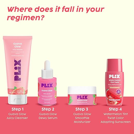 PLIX – The Plant Fix Watermelon Tint Twist Color-Adapting Sunscreen SPF 50 PA++++ | Light Coverage & Instant Glow | With Pentavitin® & Suncat DE™ | Tan Repair & Sun Protection | Light Golden Glow | Unisex PLIX