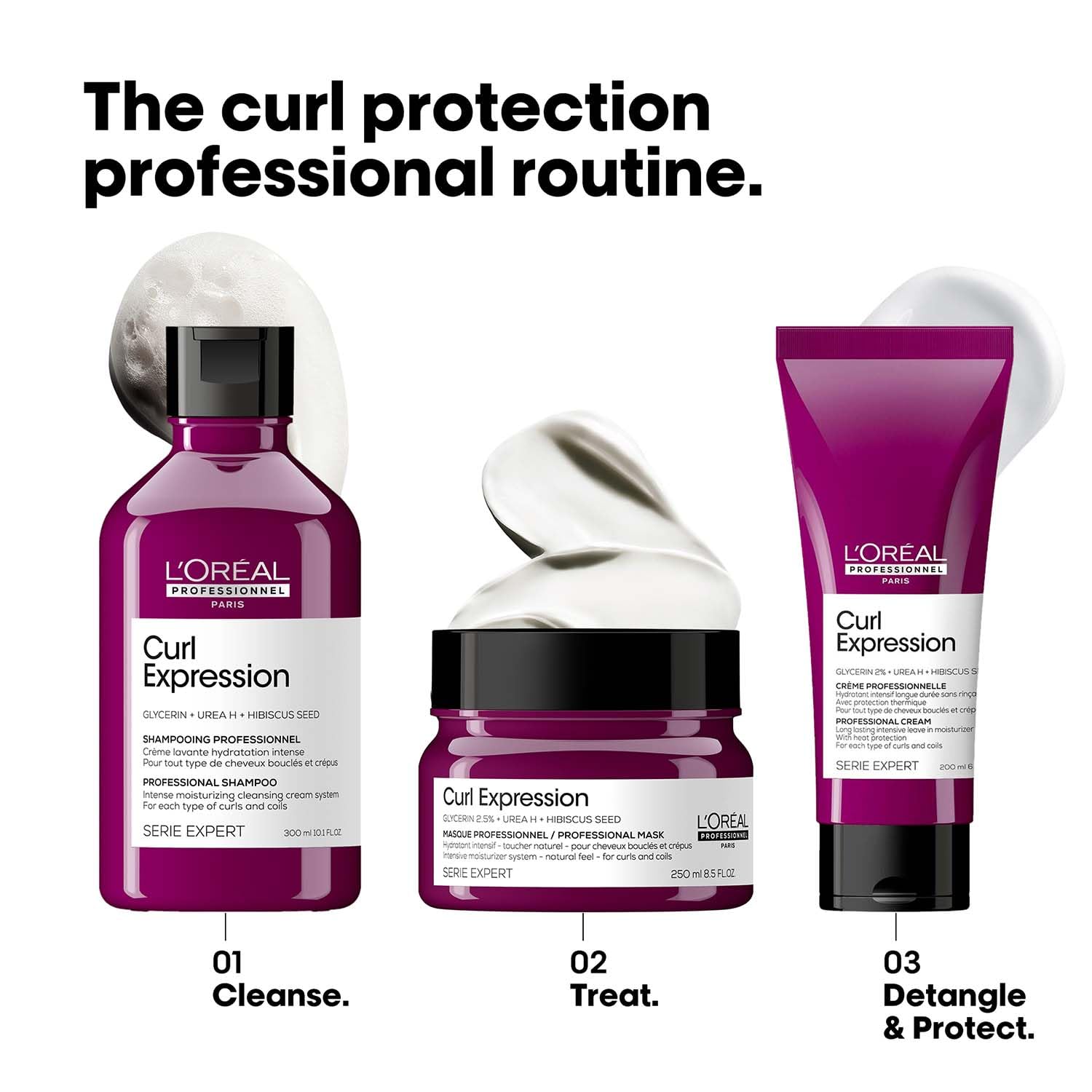 L'Oréal Professionnel Curl Expression Intense Moisturizer Mask 250 ml | Deep Hydration & Detangling for Curls | With Glycerin, Urea H & Hibiscus Seed Loreal Professional
