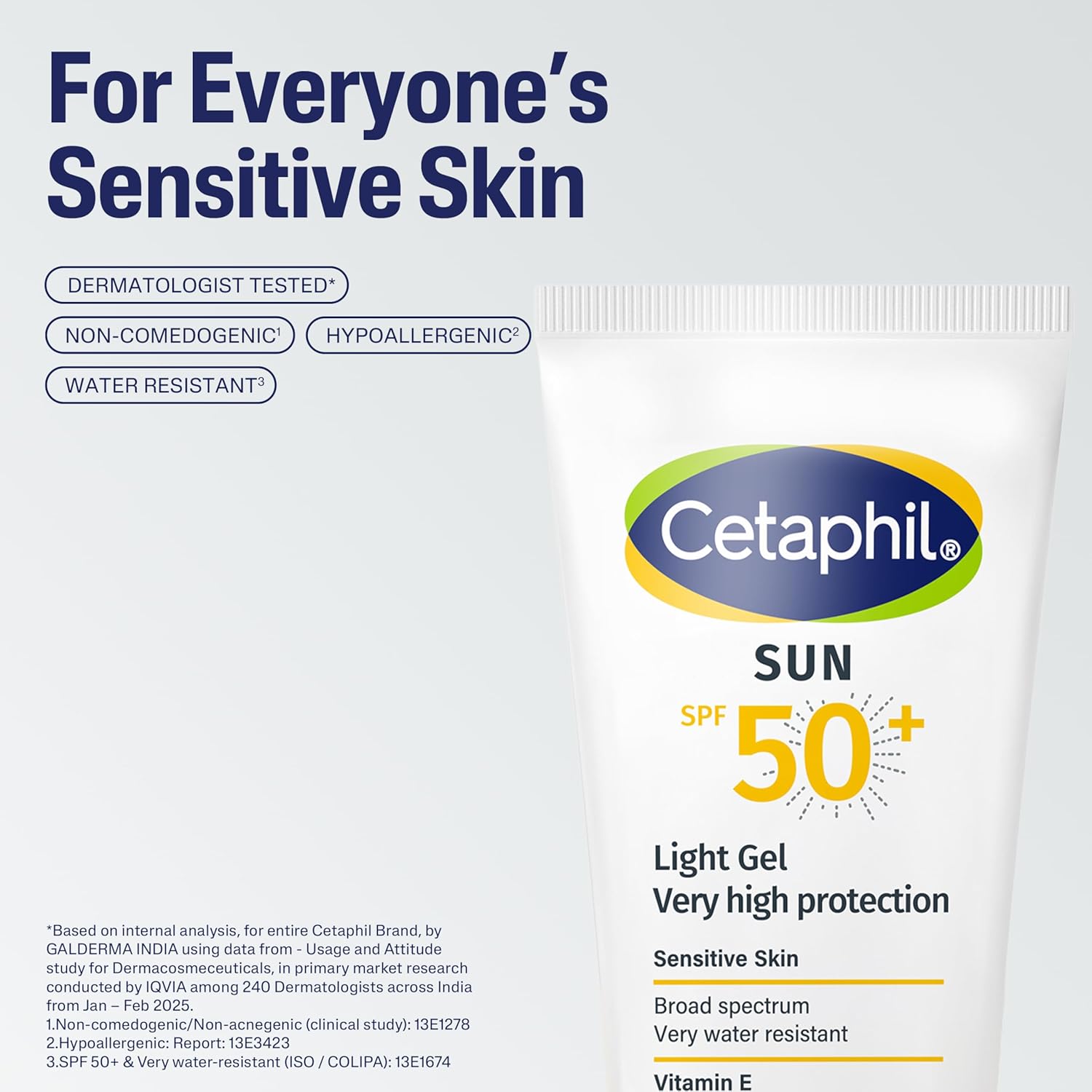 Cetaphil Sun SPF 50 Very High Protection Light Gel 50ml cetaphil