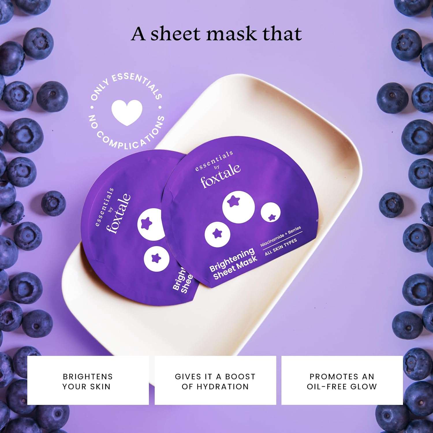 Foxtale Brightening Sheet Mask with Niacinamide Foxtale